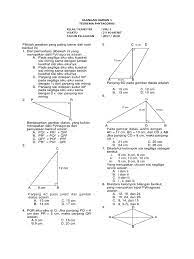 Contoh soal latihan matematika teorema pythagoras kelas 8 / semester 1 berilah tanda silang (x) huruf a,b,c, atau d pada jawaban yang paling benar ! Soal Ulangan Teorema Pythagoras Kelas 8 Kurikulum 2013