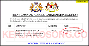 Anda mencari jawatan atau kerja kosong di johor darul takzim, jom cari disini. Jawatan Kosong Jabatan Diraja Johor