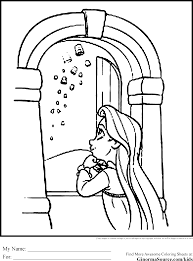 Also, there are images about other themes, including family, sports, fruits, food, festivals, birthday celebrations, animals, among other interesting topics. Rapunzel Coloring Pages Easy
