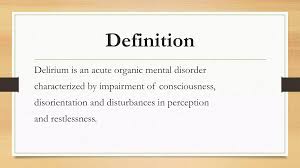 Image result for Delirium