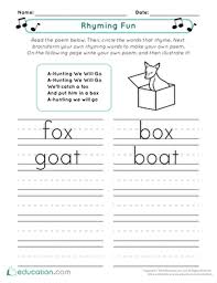 Maybe you would like to learn more about one of these? Rhyming Worksheets Free Printables Education Com