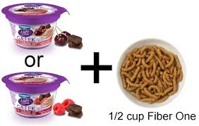 Dannon Light Fit Greek Yogurt 1 2 C Fiber One Cereal Protein 14 Grams Calories 140 Greek Yogurt Recipes Yogurt Recipes Dog Food Recipes