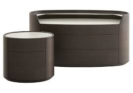 Hedra bedside table, grey & brass. Kelly Poliform Bedside Cabinet Milia Shop