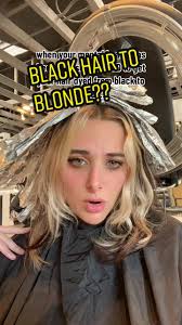 has anybody had success going from black to blonde? asking for a friend 🫠  #blacktoblonde #hairdye #kingforaday #piercetheveil #hairchange  #blackandwhitehair #alternative #altgirl #emo #foryou ...