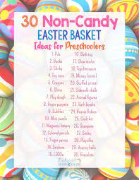 13 unique easter basket ideas your family can enjoy together. 30 Non Candy Easter Basket Ideas For Preschoolers Natural Beach Living
