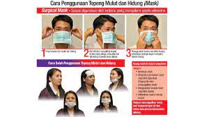 Berdasarkan cara yang ada pada kemasannya, anda cukup menempelkan. Cara Pakai Mask Yang Betul Bagi Mengelak Jangkitan