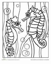 Let your kids play with colors on these pictures. Eric Carle Mister Seahorse Coloring Pages