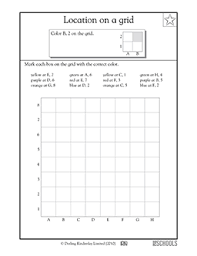 These math booklets gradually increase in difficulty and can be used during guided. Coloring A Grid 2 3rd Grade 4th Grade 5th Grade Math Worksheet Greatschools