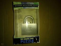 One is a boy born on a tuesday. New Vintage Gary Foshee The Lunatic Lock Brain Teazer 07 7381 Puzzle Makers Int 1880511624