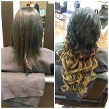 Before And After Ombre Extensions By Carly Mckay Hair Extensions Are Protein Bonded That Last Up To 6 Hair Extensions Before And After Hair Balayage Brunette