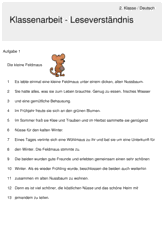 Klassenarbeit Zu Leseverstandnis In 2020 Klassenarbeiten Leseverstandnis Unterricht Lesen