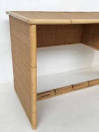 The cottage wicker furniture collection offers wicker furnishings that combine classic styling with exceptional quality and value. Del Vera Italian Bamboo And Wicker Rattan Desk Desks Items By Category European Antiques Decorative