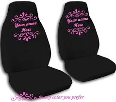 Car Seat Covers 2 Front Seats With Your Name Personalized Covers Carseat Cover Seat Covers Car Seats