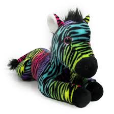 Dazz is created with crochet, made with a unicorn horn. Plush Toy 19 L Floppy Rainbow Zebra Walmart Com Walmart Com