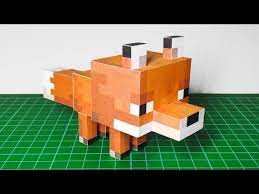 562 How To Make Baby Fox Minecraft Papercraft Alsa Honggo With Free Download Link Youtube Papercraft Minecraft Paper Craft Minecraft Minecraft Craft