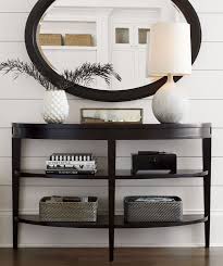 Evoking The Elegance Of 1940s Era Design The Colette Console Table Traces An Elegant Half Moon In Es Entryway Console Table Home Decor Furniture Console Table