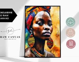 Black Couple Love Art Print: Afrocentric Picnic in the Park