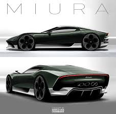 Lamborghini Miura Nuova Concept Ii On Behance In 2020 Lamborghini Concept Concept Cars Vintage Lamborghini Miura