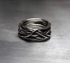 Mens Ring Wedding Band Wire Wrapped Ring Rustic Jewelry Etsy In 2021 Cool Rings For Men Rings For Men Rings Mens Wedding Bands