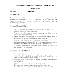 In this position, you'll play a key role in the proper care and maintenance of our stock. Job Description Storekeeper A Doc Docdroid