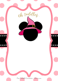You really do not need to spend even a dollar to create a birthday invitation template. Free Minnie Mouse Head Invitation Templates Free Printable Birthday Invitation Templates Bagvania