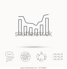 Dynamics Icon Statistic Chart Sign Growth Stock Illustration