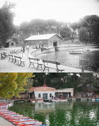 Embarcadero Del Lago De La Casa De Campo 1932 Vs 2019 Madrid Espana Casa De Campo Casas Madre