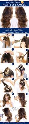 Lazy Girls Genius Heatless Curls Overnight Hair Tutorial Overnight Hairstyles Curly Hair Styles Heatless Curls Overnight Tutorials