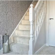 If you would like a price for this project 'bespoke timber staircase lowestoft', please fill out the form below. Shimmer Tree Wallpaper Soft Grey Silver Wallpaper Stairs Hallway Decorating Grey Wallpaper Hallway