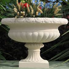 Product title ceramic flower pot, jewel tones, set of 3 average rating: Beautiful Garden Urn Made In America Sandstone Landscaping Pottery 5 Color Choices Outdoor Planters Planter Pots Indoor Garden Urns Garden Pottery