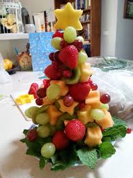 Diy christmas fruit tree | how to make edible fruit arrangement. Christmas Tree Fruit Platter Google Search Christmas Party Food Christmas Food Fruit Platter