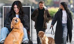 Jeremy renner, los angeles, california. Jeremy Renner And Hailee Steinfeld Play With Furry Friend As They Shoot Hawkeye Spin Off Series Daily Mail Online