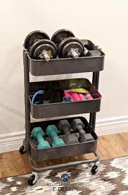 Storebox storage solutions could help to make that extra bit of space you need to get your gym set up and you on your way to your fitness goals. Mini Home Gym Storage Ideas For Weights Ikea Hack Raskog Unit Kylie M E Design Basementdesignideas Workout Room Home Home Gym Decor Small Home Gyms