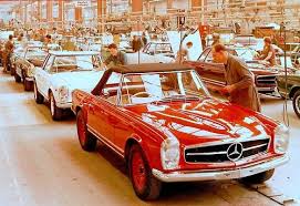 1963 Mercedes Benz 230 Sl Pagoda W113 Assembly Line Mercedes Benz 190 Benz Mercedes