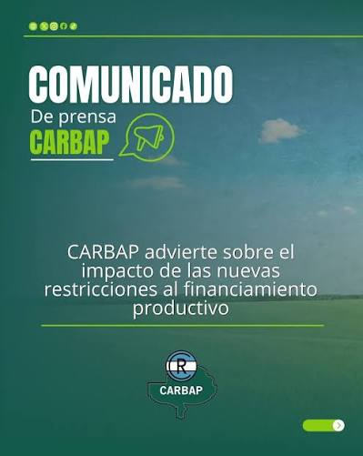 ⠿ COMUNICADO de PRENSA CARBAP. Compartimos comunicado de prensa de La Confederación de Asociaciones Rurales de Buenos Aires y La Pampa. . “CARBAP advierte que las nuevas medidas sobre el uso de