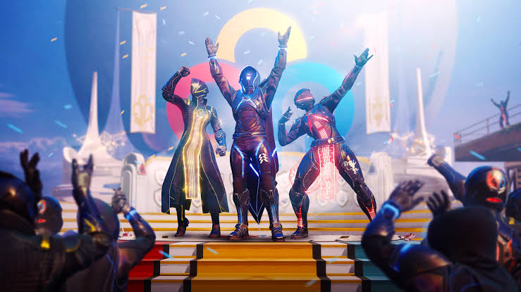 Destiny 2 Guardians celebrating