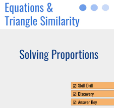 Solving Proportions Practice Triangle Similarity Pre Skill By Laura Margaret Solving Proportions Solving Skills