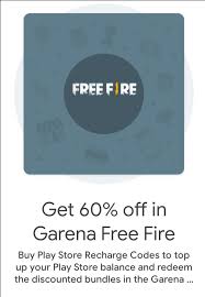 When the code is successfully redeemed, gold or diamonds will automatically be added to your wallet. Get 60 Off In Garena Free Fire Google Pay New Offers Desidime