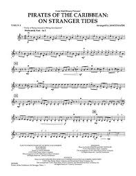 Pirates Of The Caribbean On Stranger Tides Violin 1 Digital Sheet Music Sheet Music Cello Sheet Music