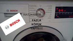 Bosch Wat24480tr Yikama Sirasinda Ki Sesi Asiri Kopuk Icerir Youtube
