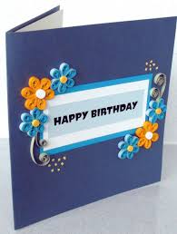 Greeting cards paper quilling flower: Quilled Simple Happy Birthday Card Quilling Birthday Cards Quilling Birthday Cards Paper Quilling Cards Quilling Cards