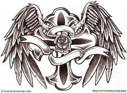 Accordingly, the wings attributed to these powers have no other meaning than to indicate the sublimity of their nature. Celtic Tribal Cross With Wings Novocom Top