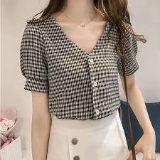 Cari blouse wanita di indonesia, distributor blouse wanita, supplier, dealer, agen, importir, kami mempunyai database terlengkap untuk blouse wanita indonesia. Blouse Shirt Women S Korean Style V Neck Fashion Clothing Short Sleeve Women Tops And Blouses Female Clothes Stylish Ladies Blouses Shirts Aliexpress