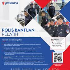 Sekiranya anda, seorang warganegara malaysia yang cukup syarat kelayakan dan berumur tidak kurang daripada 18 tahun pada tarikh tutup iklan jawatan adalah dipelawa untuk memohon bagi mengisi kekosongan jawatan tetap atau kontrak yang diiklankan. Jawatan Kosong Polis Bantuan Prasarana Pengambilan Terkini