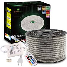led lichtband greensun led lighting 10m rgb led strip bluetooth kontrolliert led streifen mit fernbedienung lichterschlauc led lichtband led streifen rgb led