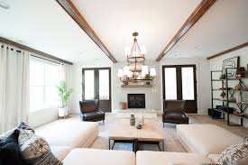 Crescent Homes Nashville Tollgate Home In Thompson Station Tn Home Interior With Wood Beam And Open Floor Plan Home Mount Pleasant Charleston Homes