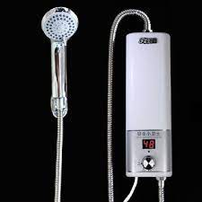 Portable electric hot water heater shower system. Instant Electric Hot Water Heater Shower Mini White Type Dt376a Portable Water Heater Water Heater Instant Water Heater