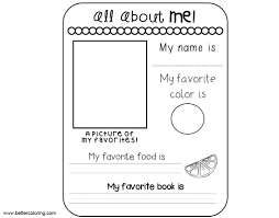 First step is to print out the all about me worksheet and have your child fill it in with their information. Worksheet Book 1st Grade Reading Level Chart Ideal Kindergarten Classroom Layout First Iq Test Word Games To Play With Kids Letter Recognition Easy English For Shapes Lkg Students Activities Art Samsfriedchickenanddonuts