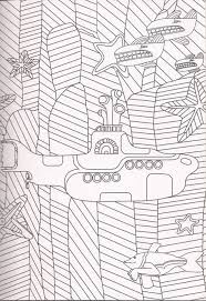 The Beatles Yellow Submarine Coloring Page Submarino Para Colorear Submarino Amarillo Libro De Colores