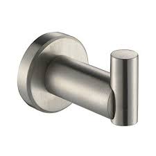 Black brushed nickel coat hook wall hook antique bronze curtain tieback hook coat hook hangers bath towel hook simple modern hook did you scroll all this way to get facts about nickel towel hooks? Angle Simple G2101p Stainless Steel Channel Single Robe Hook Brushed Nickel Angle Simple Http Www A Stainless Steel Channel Brushed Steel Wall Mounted Hooks